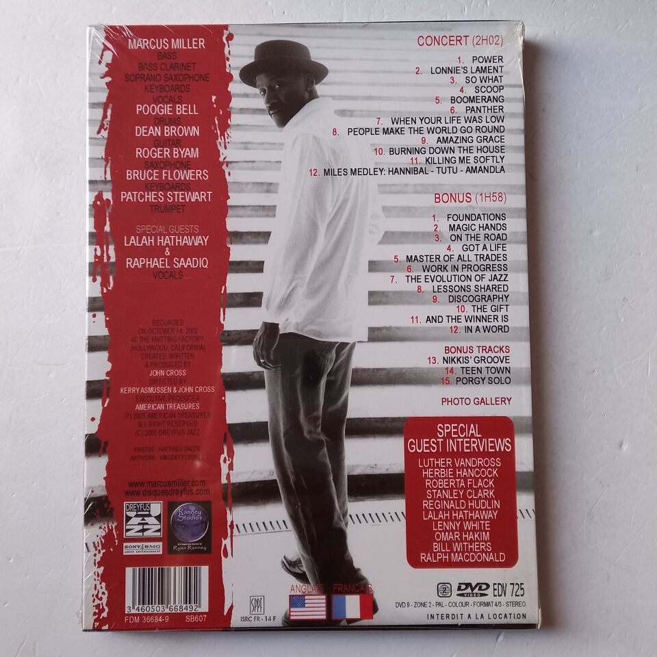 MARCUS MILLER – MASTER OF ALL TRADES (2005) - DVD DIGIPAK AMBALAJINDA SIFIR