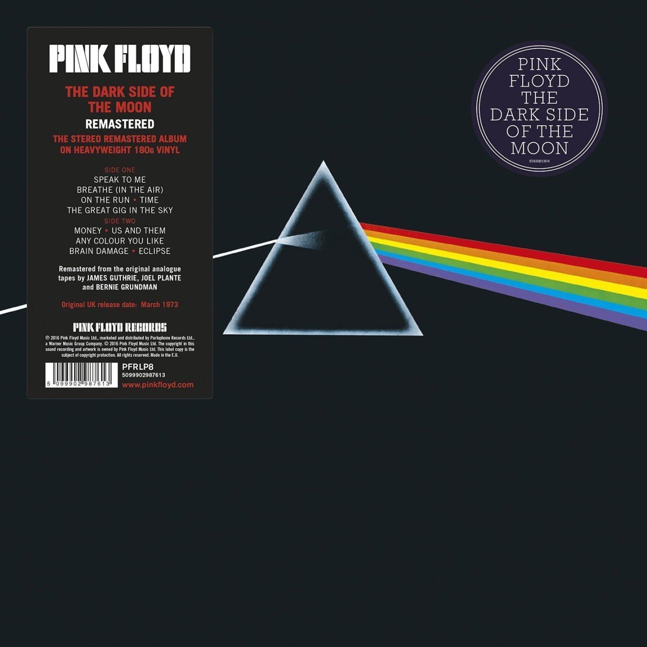 PINK FLOYD - THE DARK SIDE OF THE MOON (1973) - LP 2016 EDT GATEFOLD 180GR SIFIR