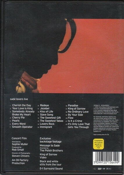 SADE – LOVERS LIVE (2002) - DVD 2.EL