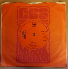 BARBRA STREISAND - DIDN'T WE / ON A CLEAR DAY (1972) - 7'' 45 DEVİR SINGLE PLAK