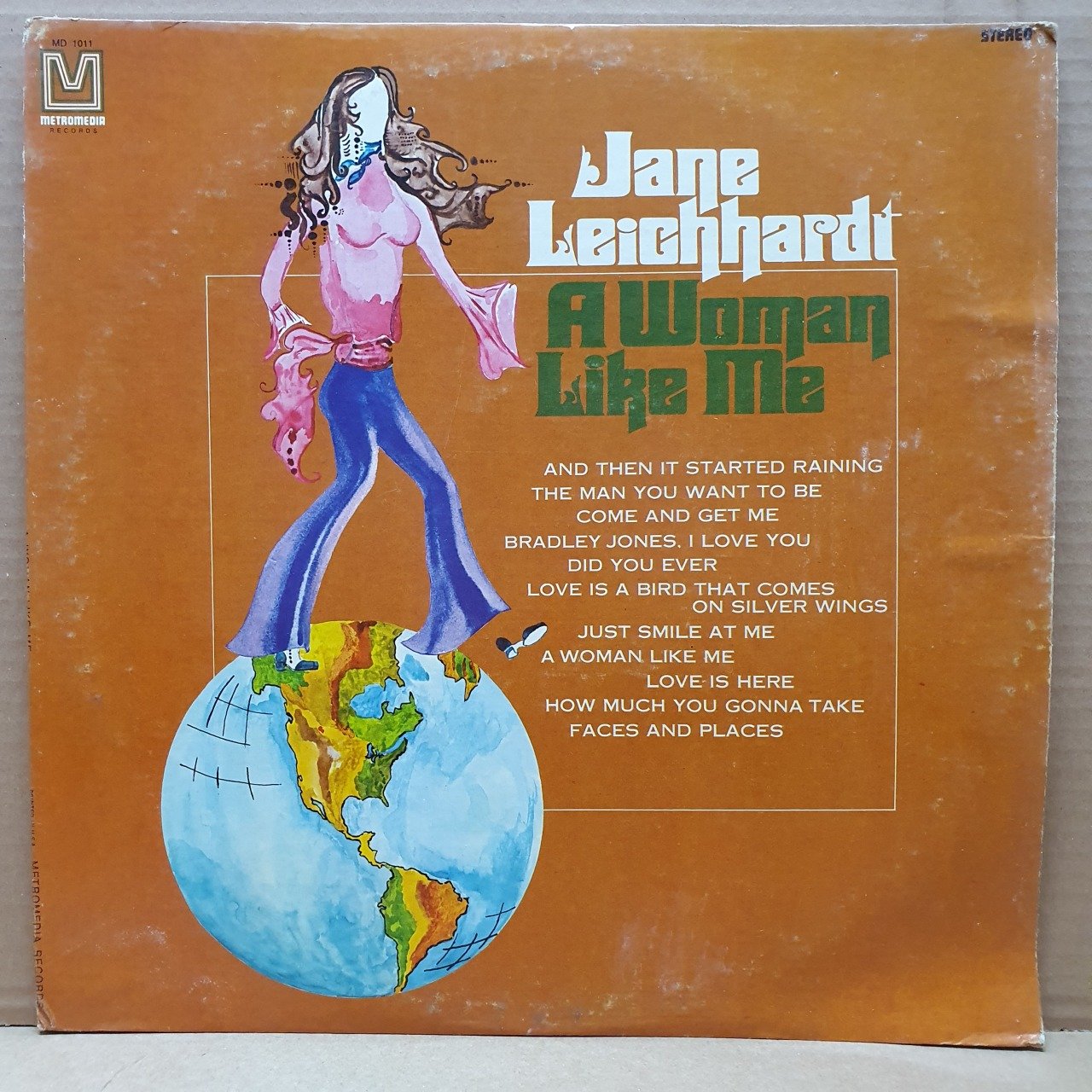 JANE LEICHHARDT - A WOMAN LIKE ME (1969) - LP PROMO 2.EL PLAK