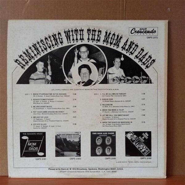 THE MOM AND DADS – REMINISCING WITH THE MOM AND DADS (1972) - LP 2.EL PLAK