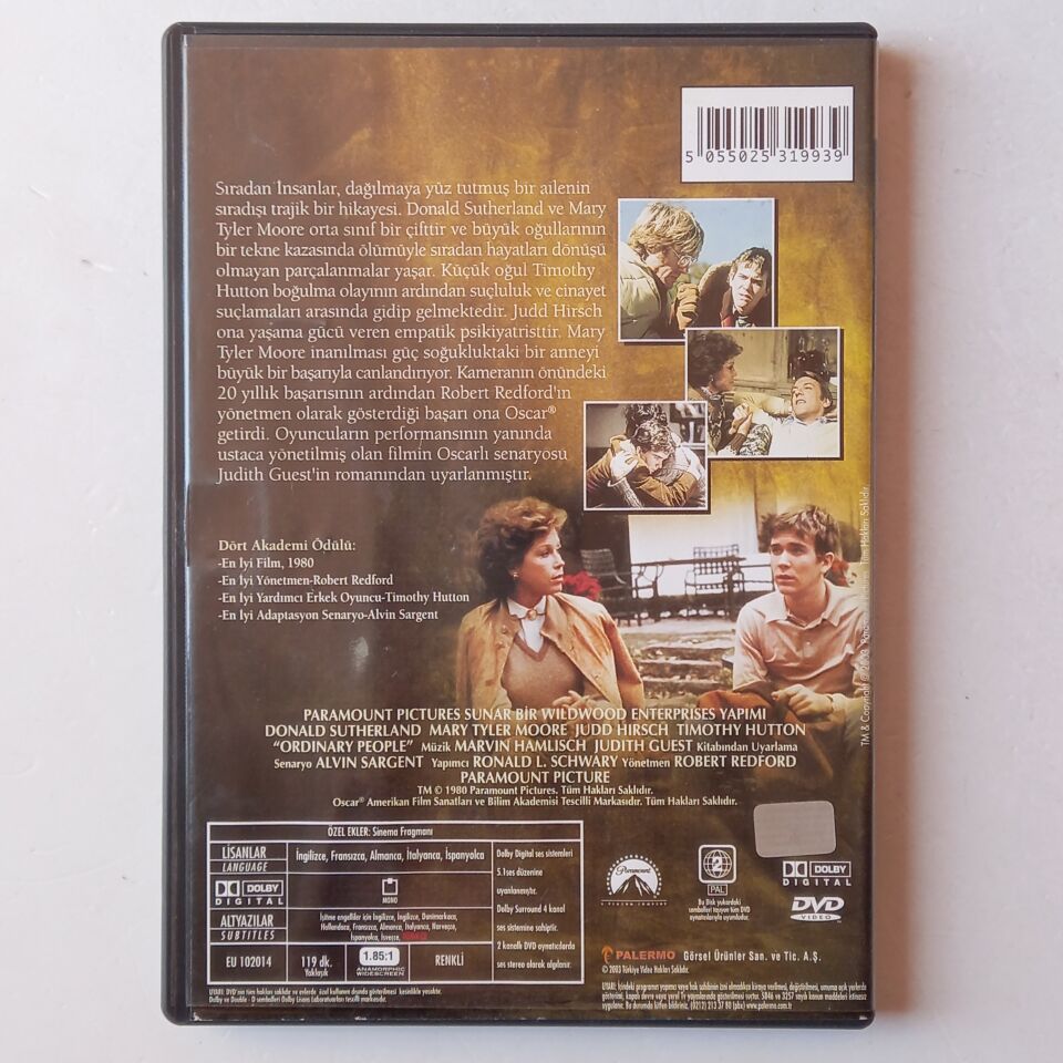 SIRADAN İNSANLAR / ORDINARY PEOPLE - DONALD SUTHERLAND, MARK TYLER MOORE - DVD 2.EL