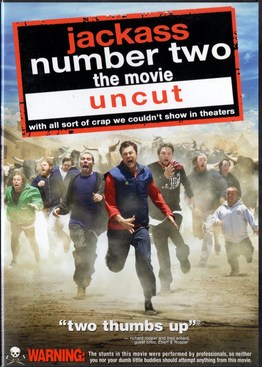 JACKASS NUMBER TWO THE MOVIE UNCUT - JOHN KNOXVILLE - DVD 2.EL