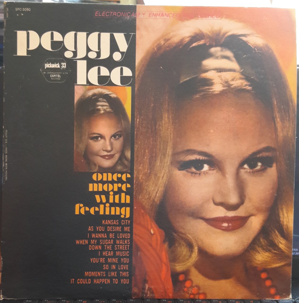 PEGGY LEE - ONCE MORE WITH FEELING - PLAK 2.EL