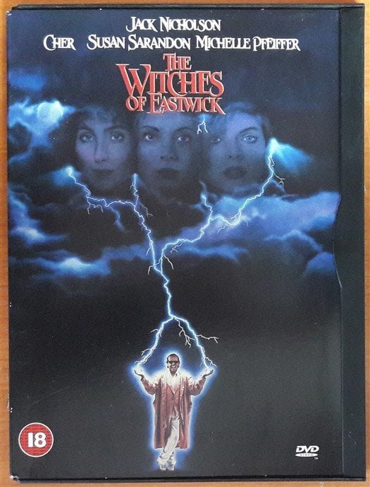 The WITCHES OF EASTWICK - JACK NICHOLSON - CHER - SNAPCASE DVD 2.EL