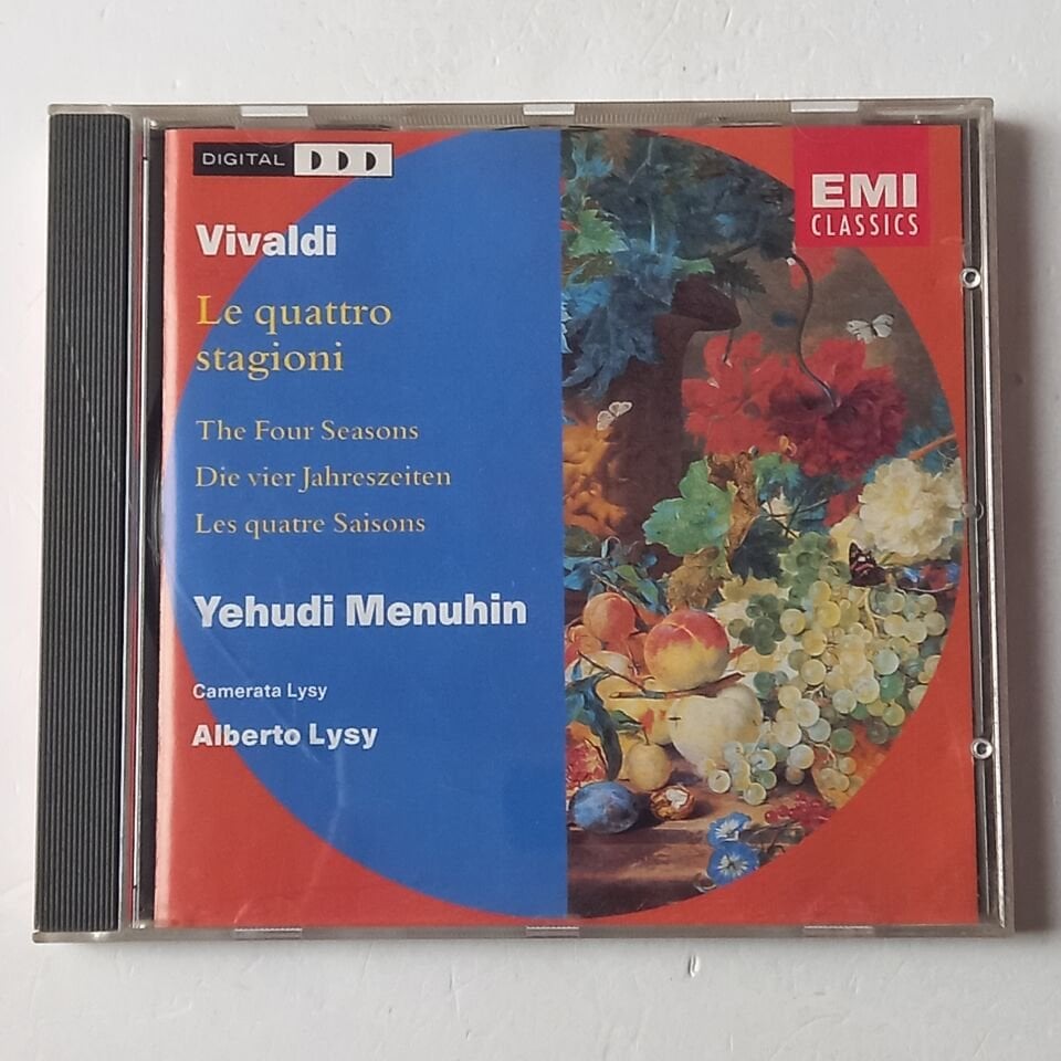 VIVALDI: THE FOUR SEASONS - YEHUDI MENUHIN, ALBERTO LYSY (1987) - CD 1991 REISSUE 2.EL