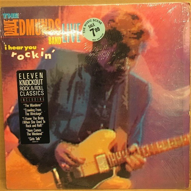 THE DAVE EDMUNDS BAND - I HEAR YOU ROCKIN' LIVE - LP 2.EL PLAK