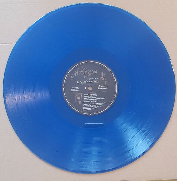 MODERN TALKING - LET'S TALK ABOUT LOVE / 2ND ALBUM (1985) - LP 180GR 2023 EDITION BLUE COLOURED SIFIR PLAK