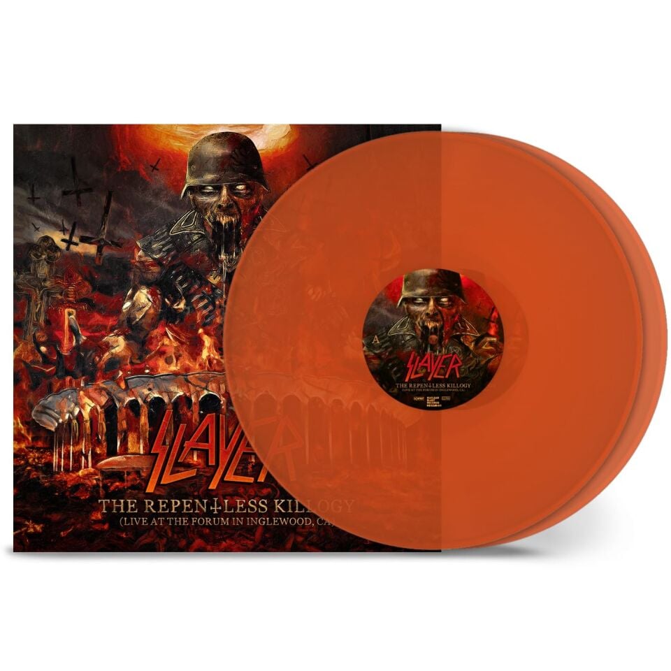SLAYER - THE REPENTLESS KILLOGY / LIVE AT THE FORUM IN INGLEWOOD CA (2019) - 2LP 2025 TRANSPARENT ORANGE COLOURED EDITION SIFIR PLAK