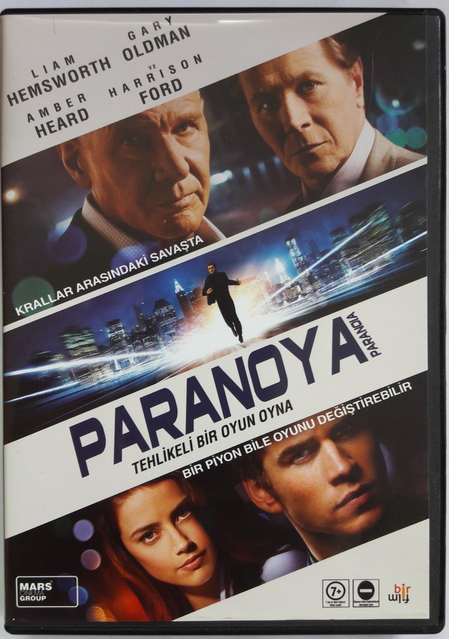 PARANOYA - PARANOIA - LIAM HEMSWORTH - GARY OLDMAN - HARRISON FORD - DVD 2.EL