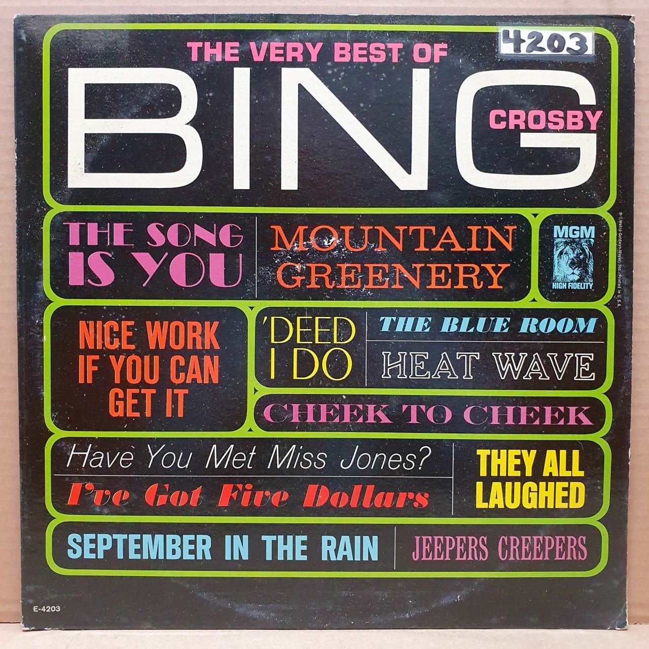 BING CROSBY - THE VERY BEST OF (1964) - LP PROMO 2.EL PLAK