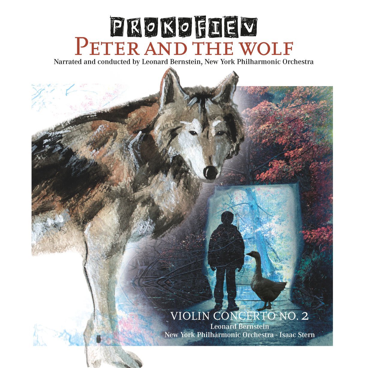 PROKOFIEV: PETER AND THE WOLF, LEONARD BERNSTEIN - LP SIFIR PLAK