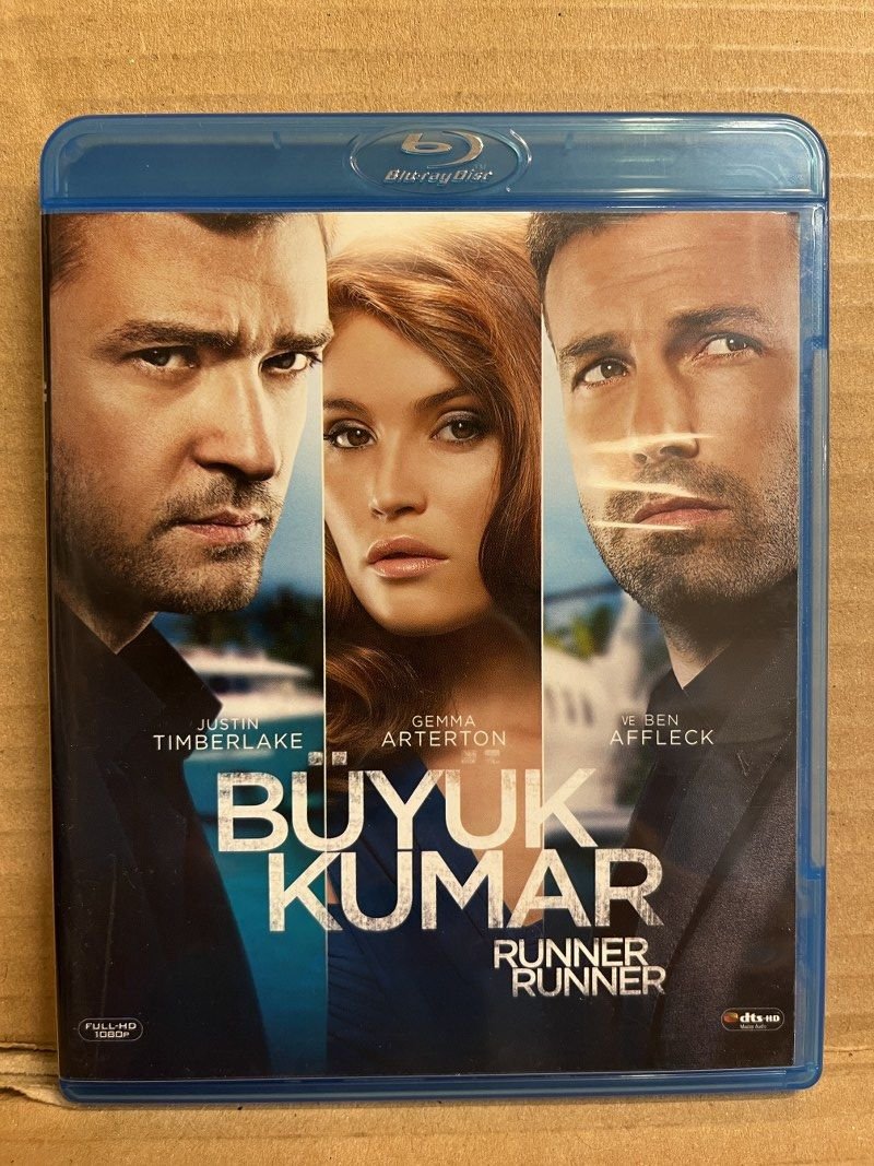 BÜYÜK KUMAR - RUNNER RUNNER - JUSTIN TIMBERLAKE - BLU-RAY 2.EL
