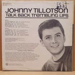 JOHNNY TILLOTSON - TALK BACK TREMBLING LIPS (1963) - LP PROMO 2.EL PLAK
