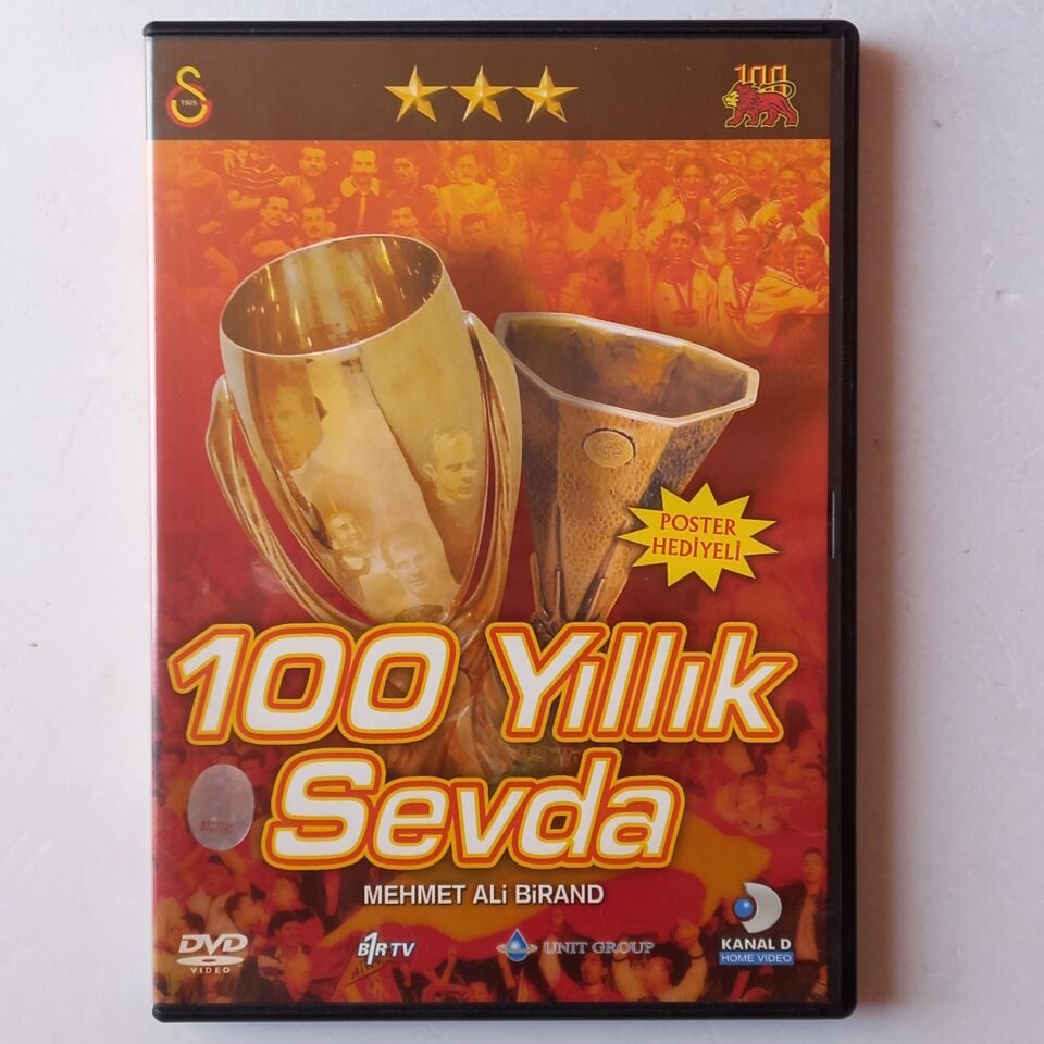 100 YILLIK SEVDA / GALATASARAY SK. - MEHMET ALİ BİRAND - DVD + POSTER 2.EL
