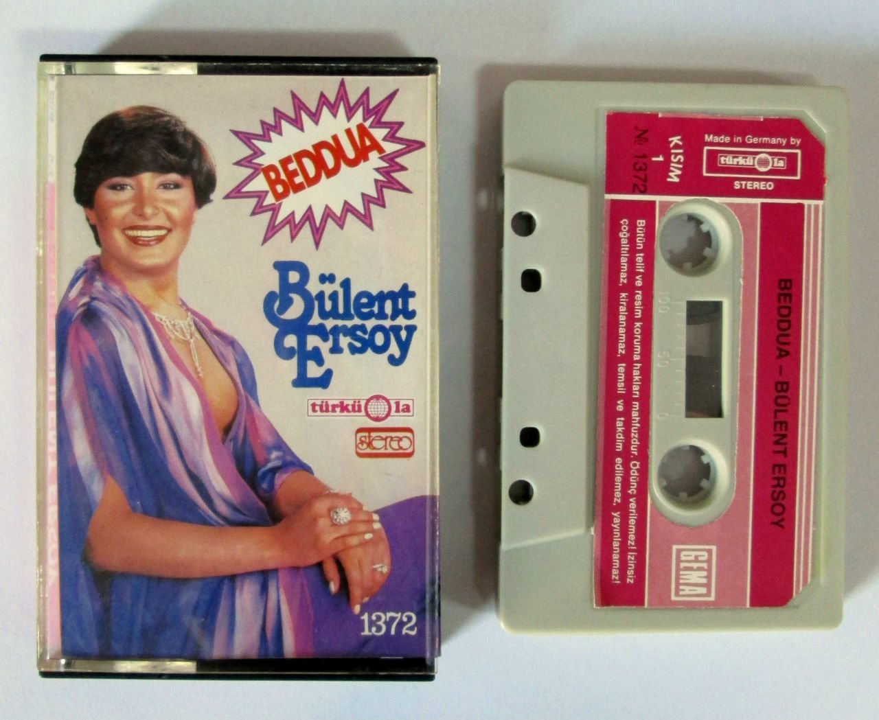 BÜLENT ERSOY - BEDDUA ALMANYA KASET 2.EL