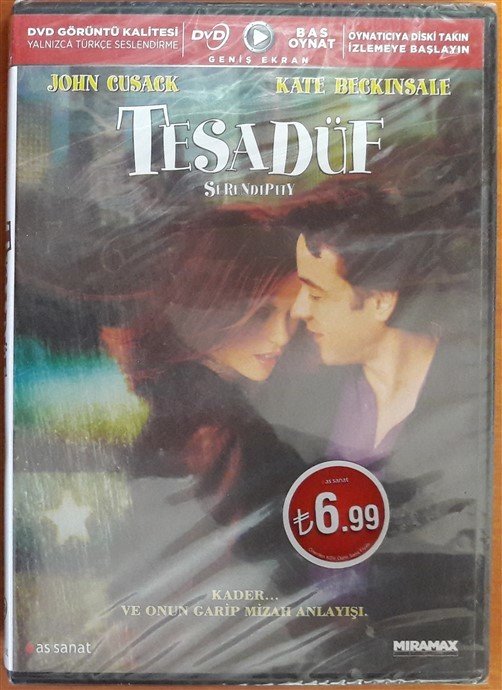 TESADÜF - SERENDIPITY - JOHN CUSACK - KATE BECKINSALE - BAS OYNAT DVD SIFIR