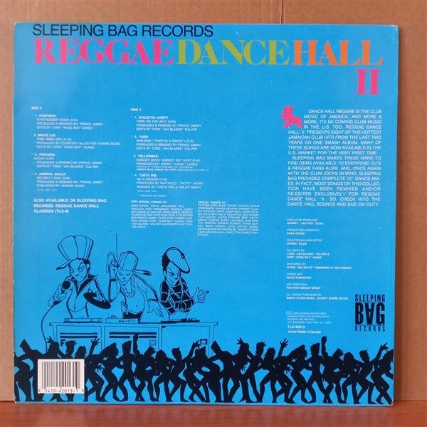 REGGAE DANCE HALL II / POMPIDOO, BRUCE LEE, PINCHERS, ADMIRAL BAILEY, TIGER, YELLOWMAN, TONTO IRIE (1988) - LP 2.EL PLAK