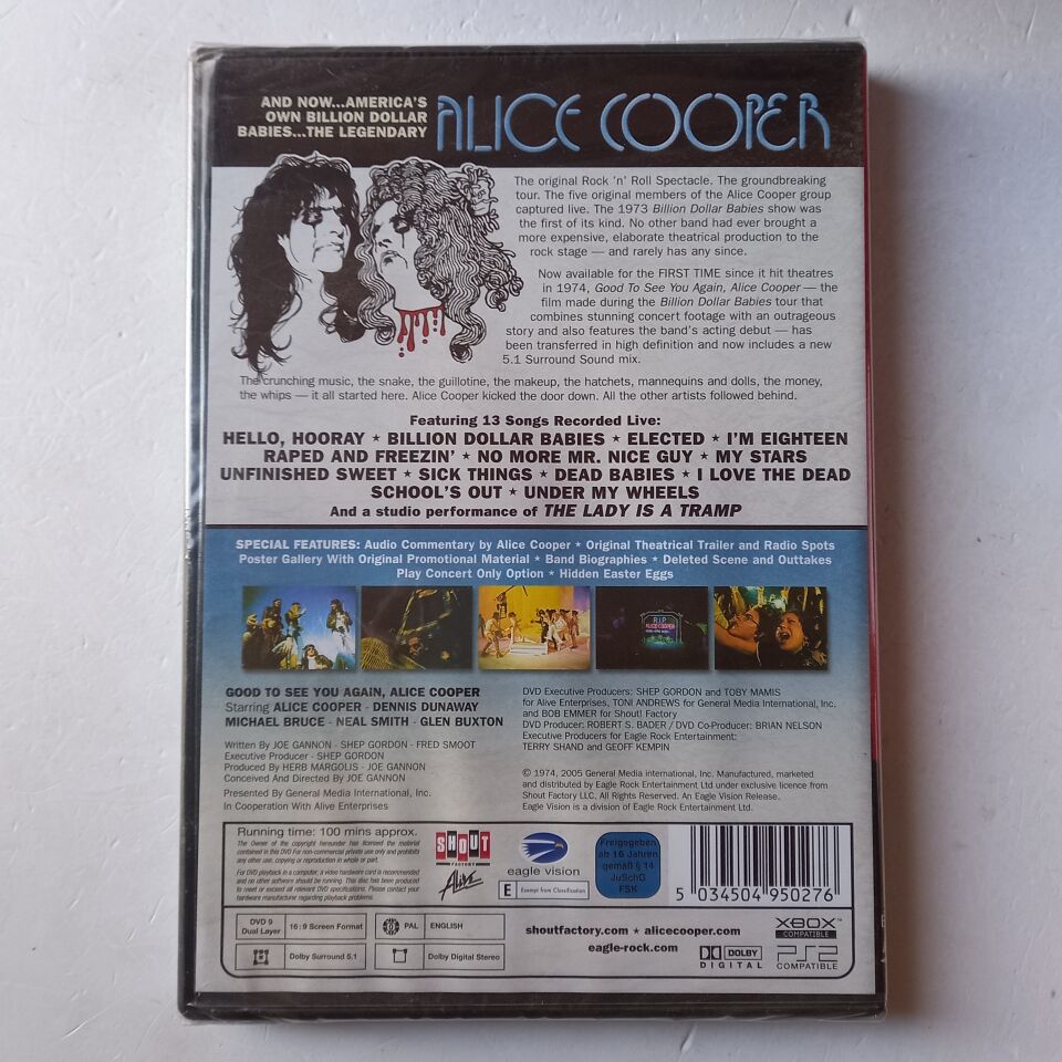 ALICE COOPER – GOOD TO SEE YOU AGAIN, ALICE COOPER (2006) - DVD AMBALAJINDA SIFIR