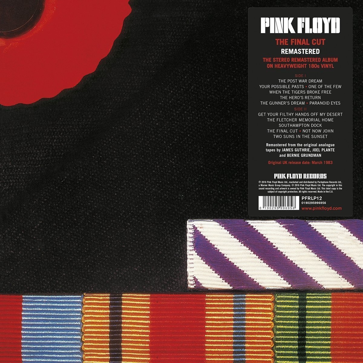 PINK FLOYD - THE FINAL CUT (1983) - LP 2016 EDT GATEFOLD 180GR SIFIR