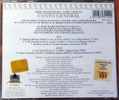 MIKIS THEODORAKIS / PABLO NERUDA - CANTO GENERAL (1980) 1993 REISSUE 2CD 2.EL
