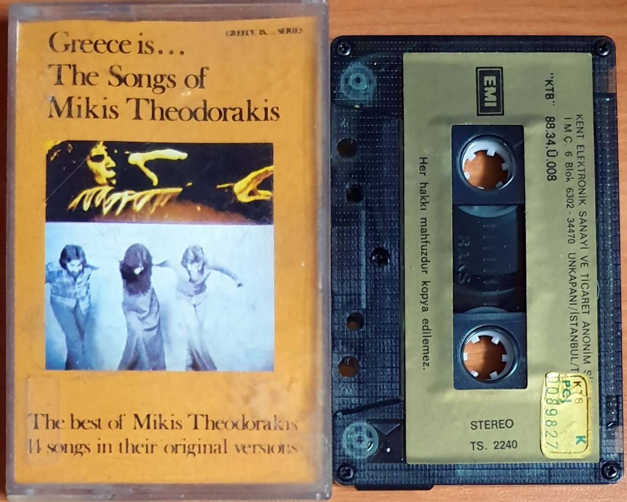 GREECE IS...THE SONGS OF MIKIS THEODORAKIS (1988) - KASET KENT 2.EL