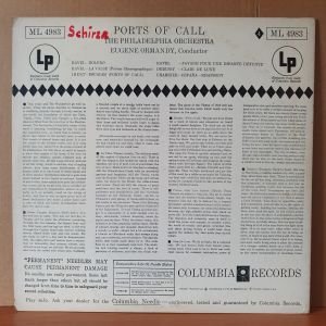 PORTS OF CALL / RAVEL, DEBUSSY, CHABRIER, IBERT / THE PHILADELPHIA ORCHESTRA, EUGENE ORMANDY (1955) - LP 2.EL PLAK
