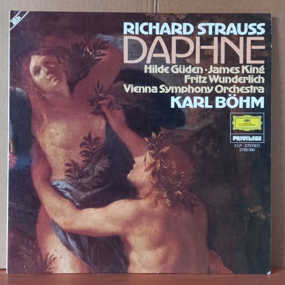 RICHARD STRAUSS: DAPHNE / HILDE GÜDEN, JAMES KING, FRITZ WUNDERLICH, VIENNA SYMPHONY ORCHESTRA, KARL BÖHM - 2LP 2.EL PLAK