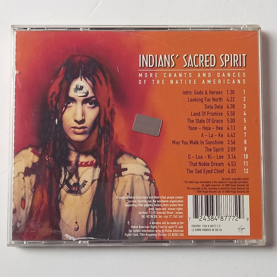 INDIANS SACRED SPIRIT – MORE CHANTS AND DANCES OF THE NATIVE AMERICANS (2000) - CD 2.EL