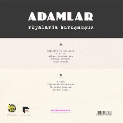 ADAMLAR - RÜYALARDA BURUŞMUŞUZ (2017) - LP İLK BASKI SIFIR PLAK