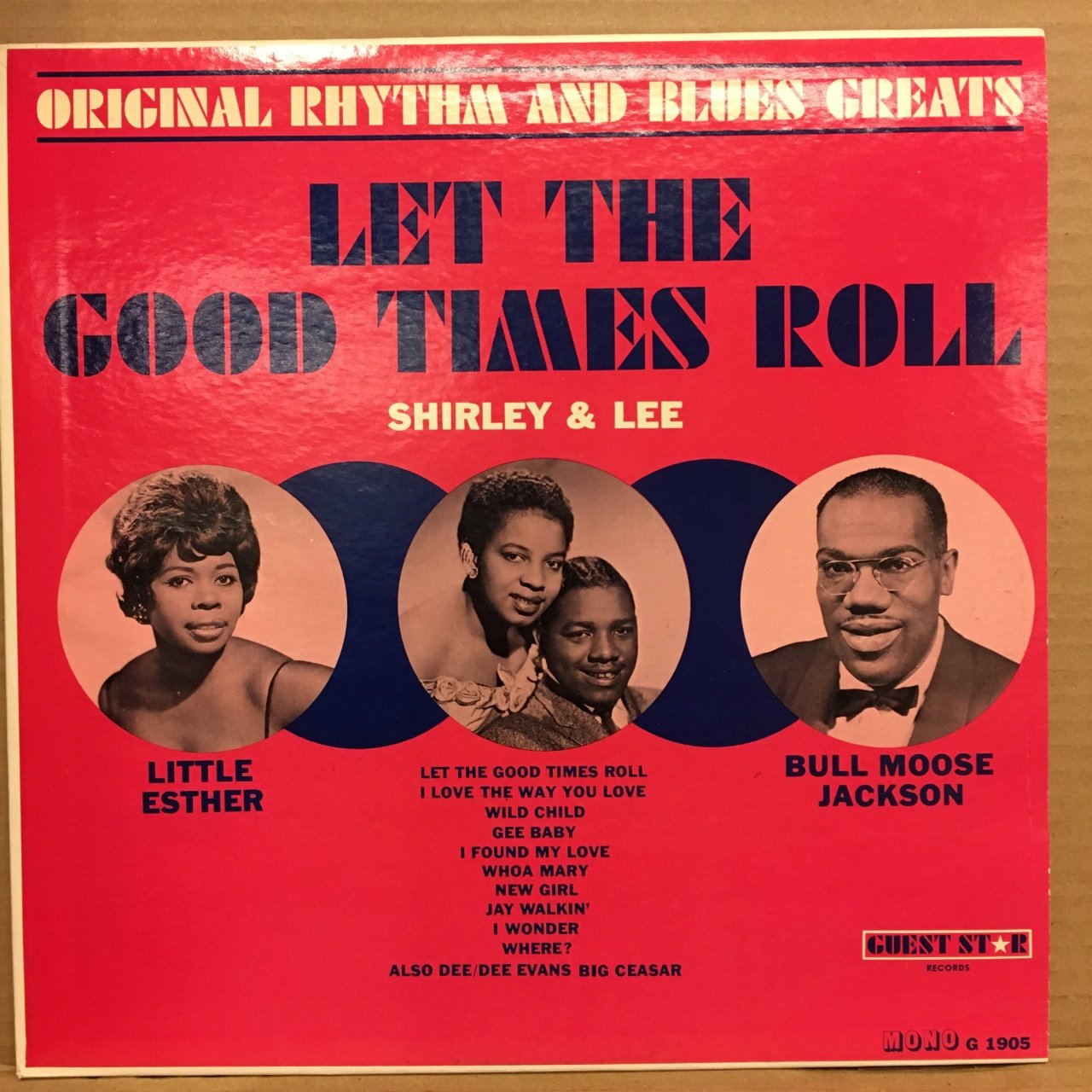 ORIGINAL RHYTHM & BLUES GREATS (SHIRLEY & LEE, LITTLE ESTHER, BULLMOSE JACKSON, BIG CEASER..) MONO 2.EL PLAK
