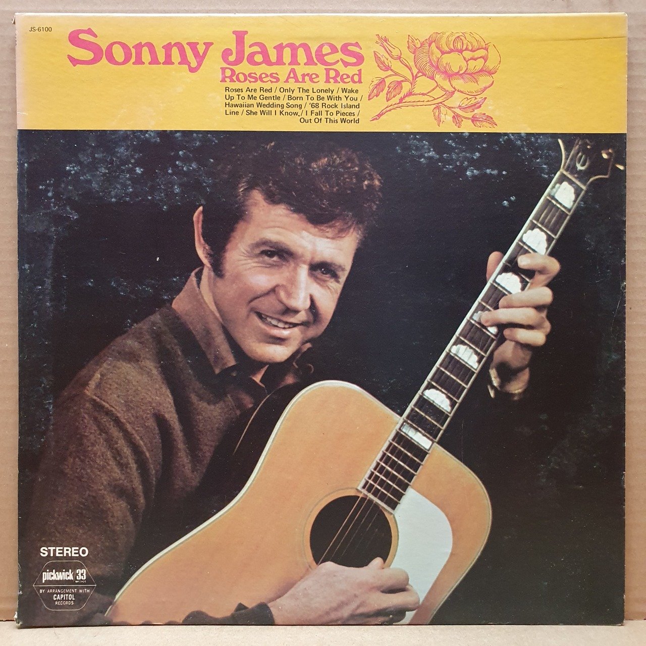 SONNY JAMES - ROSES ARE RED (1971) - LP 2.EL PLAK