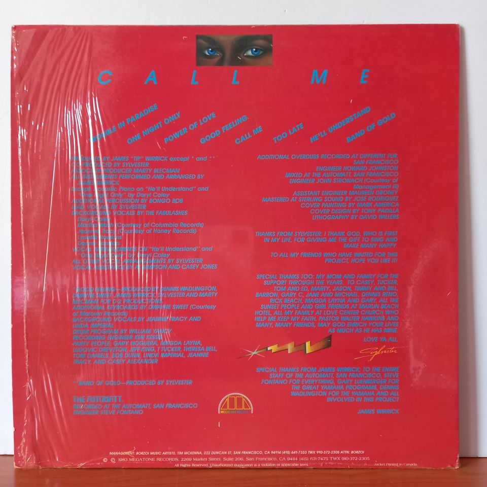 SYLVESTER – CALL ME (1983) - LP 2.EL PLAK