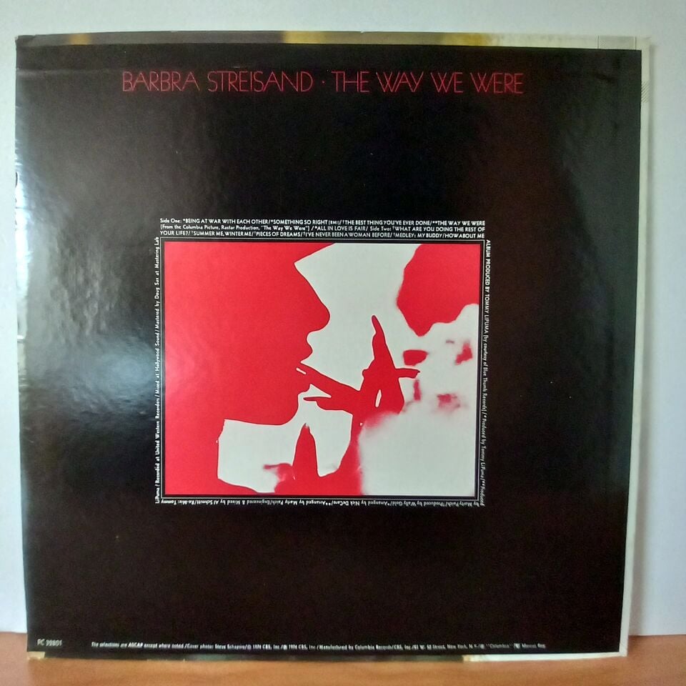 BARBRA STREISAND – THE WAY WE WERE (1974) - LP 2.EL PLAK