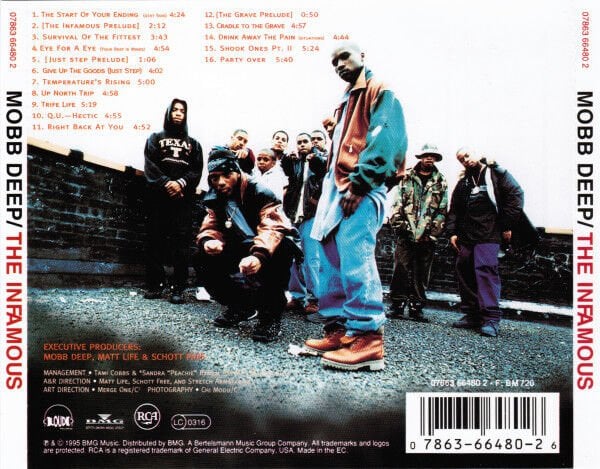 MOBB DEEP – THE INFAMOUS (1995) - CD REISSUE JEWEL CASE AMBALAJINDA SIFIR