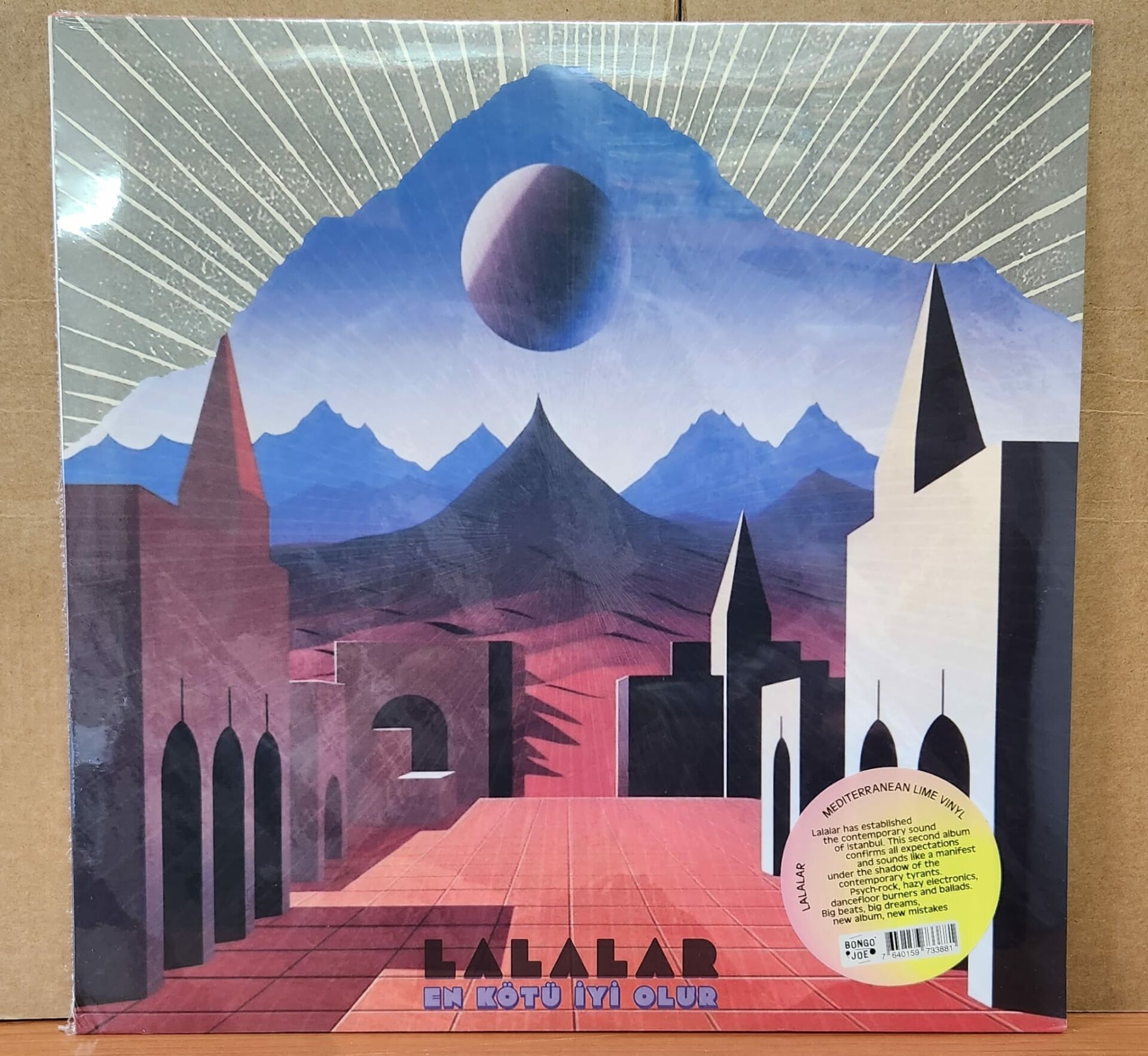 LALALAR - EN KÖTÜ İYİ OLUR (2023) - LP MEDITERRANEAN LIME SARI RENKLİ SIFIR PLAK