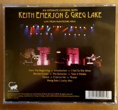 KEITH EMERSON & GREG LAKE LIVE FROM MANTICORE HALL (2014) CD 2.EL