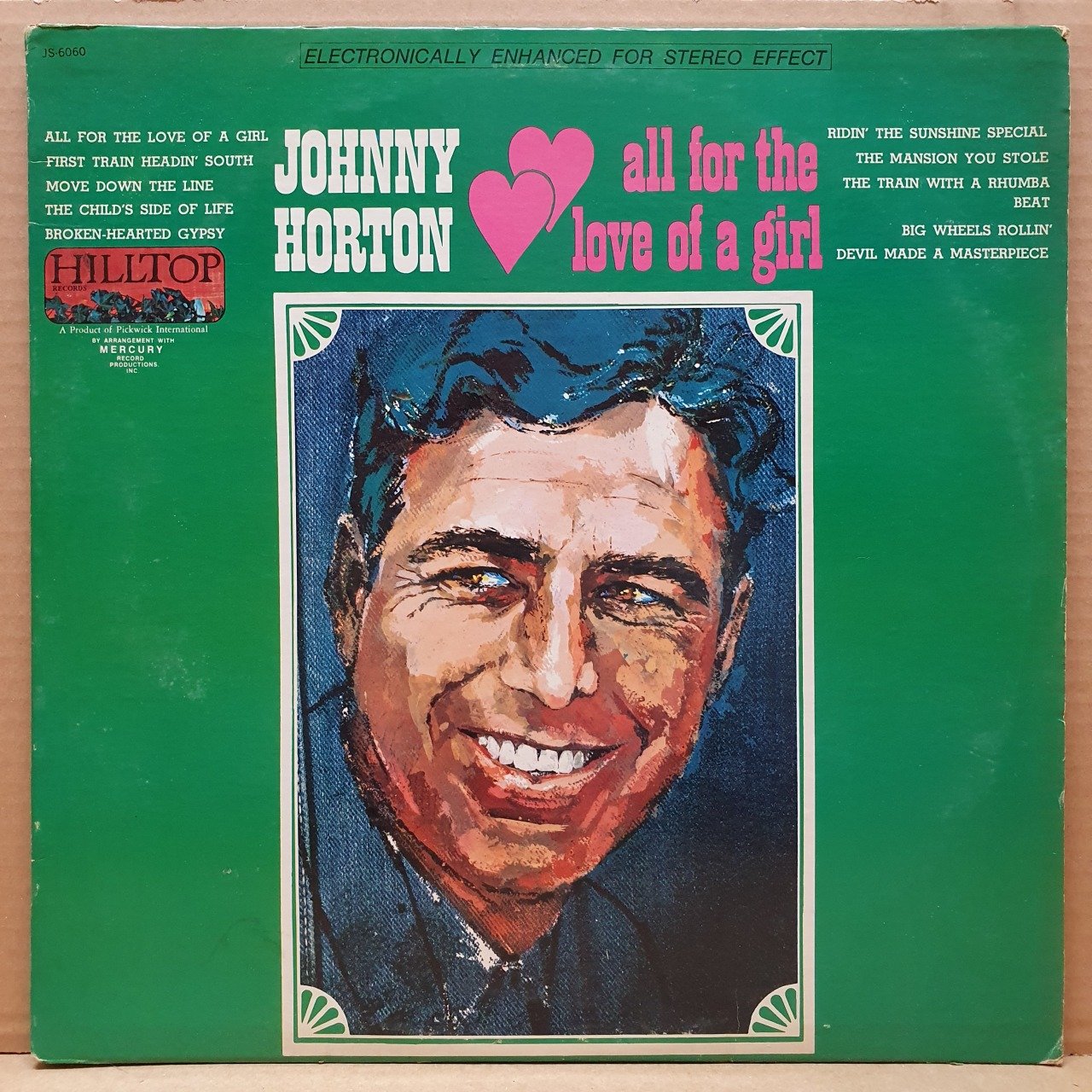 JOHNNY HORTON - ALL FOR THE LOVE OF A GIRL (1968) - LP 2.EL PLAK