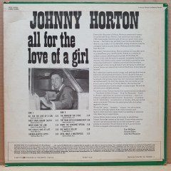 JOHNNY HORTON - ALL FOR THE LOVE OF A GIRL (1968) - LP 2.EL PLAK