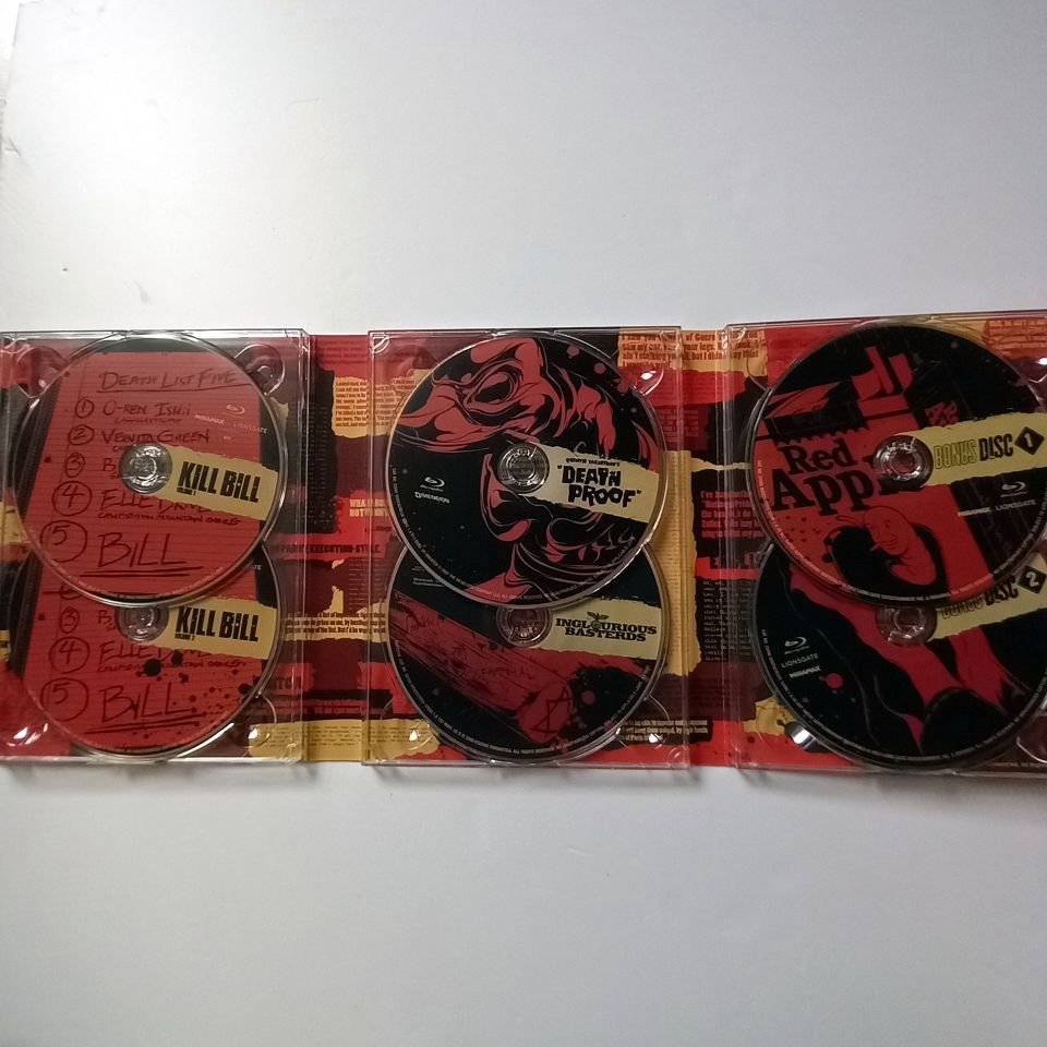 TARANTINO XX: 8 MOVIES - YÖN.: QUENTIN TARANTINO - 10 X BLU-RAY TEN-DISC SET SLIPCASE REGION A TR ALTYAZI YOKTUR 2.EL