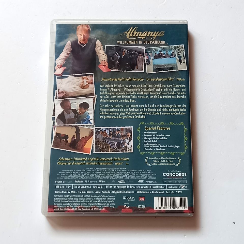 ALMANYA  WILLKOMMEN IN DEUTSCHLAND - VEDAT ERİNCİN, FAHRİ OGÜN YARDIM - YÖN.: YASEMİN SAMDERELİ - DVD 2.EL