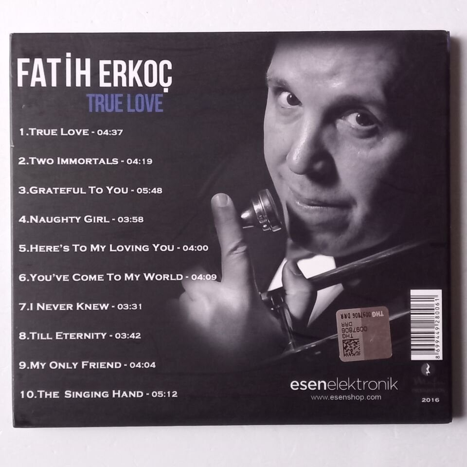 FATİH ERKOÇ – TRUE LOVE (2016) - CD DIGIPAK 2.EL