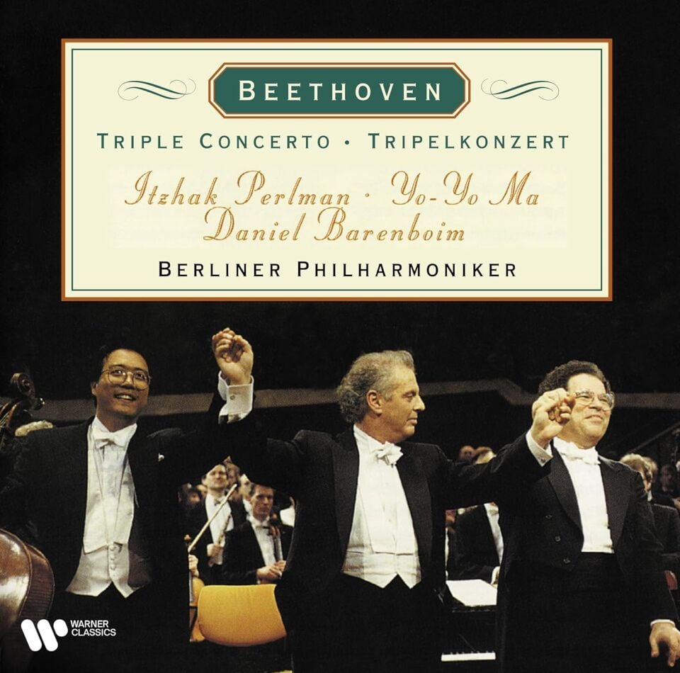 BEETHOVEN - TRIPLE CONCERTO / ITZHAK PERLMAN , YO-YO MA , DANIEL BARENBOIM , CHICAGO SYMPHONY ORCHESTRA (2024) - LP WARNER CLASSICS SIFIR PLAK