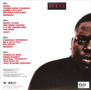 THE NOTORIOUS BIG – READY TO DIE (1994) - 2xLP REMASTERED 2021 SIFIR PLAK