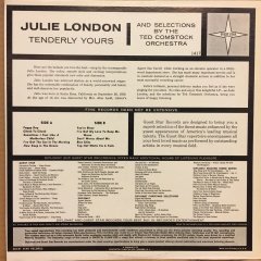 JULIE LONDON - TENDERLY YOURS 1964 MONO 2.EL PLAK