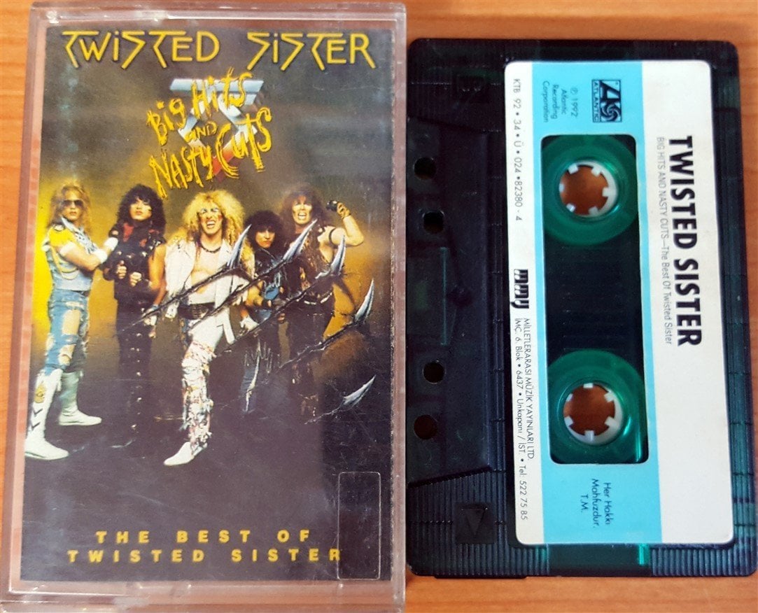 TWISTED SISTER - BIG HITS AND NASTY CUTS [THE BEST OF] (1992) MMY CASSETTE MADE IN TURKEY ''USED'' PAPER LABEL
