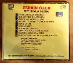 ZERRİN ÖZER - MUTLULUKLAR DİLERİM (1984) - CD KENT 2.EL
