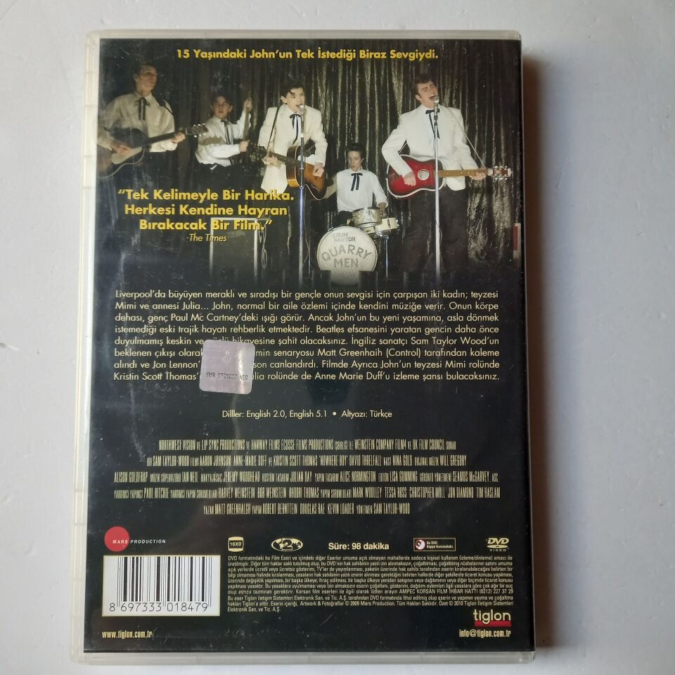SINIR TANIMAYAN - NOWHERE BOY - AARON TAYLOR-JOHNSON - KRISTIN SCOTT THOMAS - DVD 2.EL