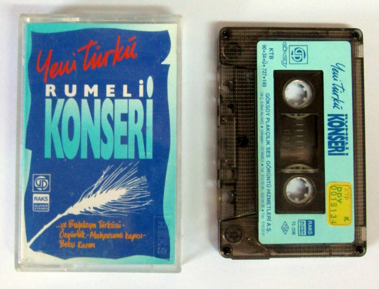 YENİ TÜRKÜ - RUMELİ KONSERİ - KASET 2.EL